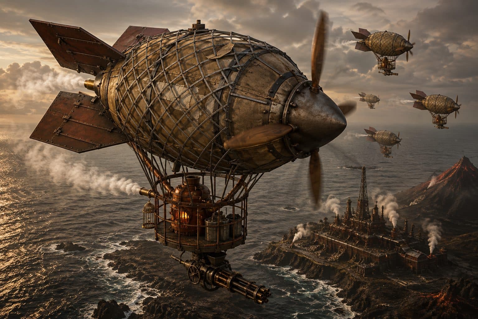 A defence squadron on station over a claimed island